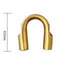 Terminal protector 4,5x4mm para cable acero