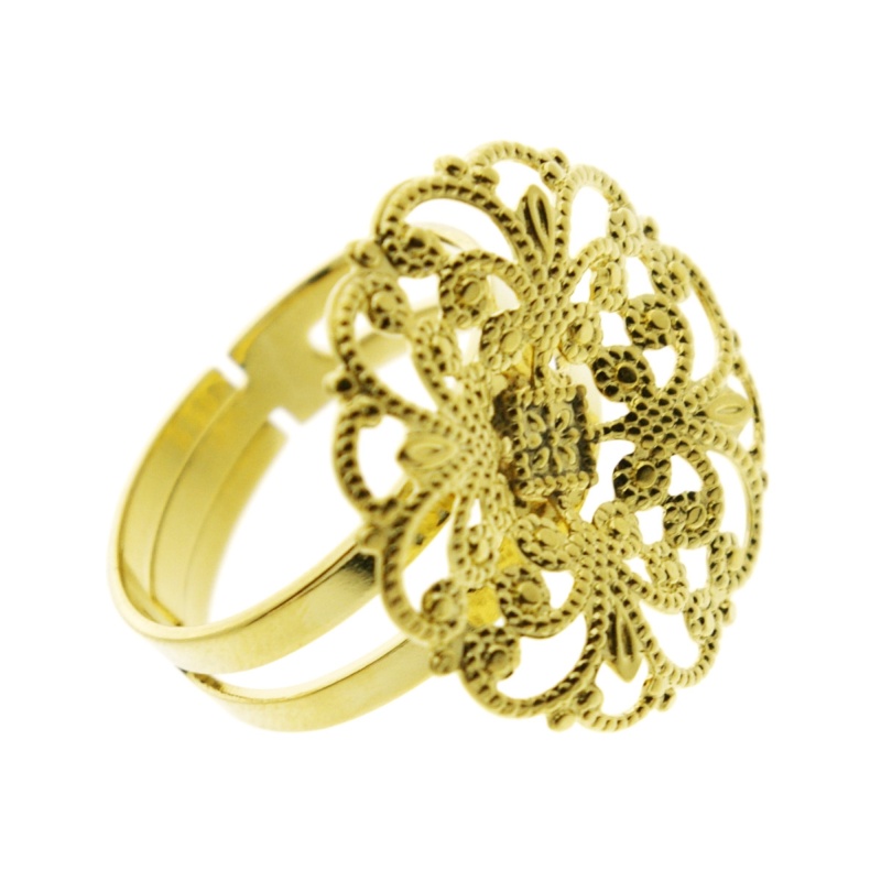 Anillo regulable con adorno Ø22,5mm