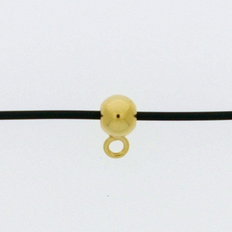Bola Ø 5mm con anilla y agujero pasado Ø 1mm