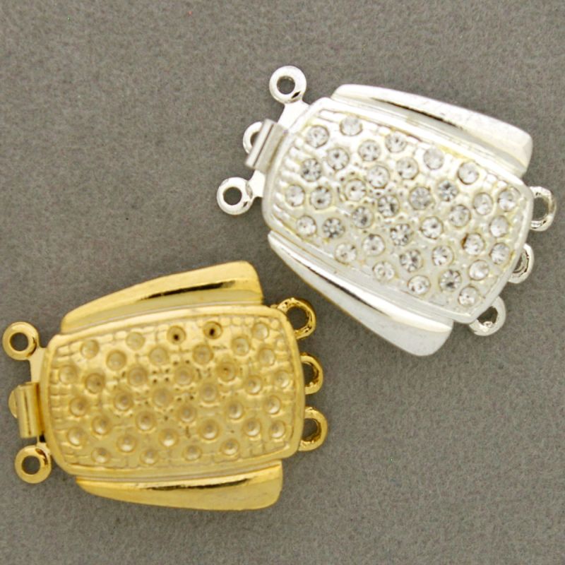 Cierre de collar 20x26mm 3 vías con alojamiento para símiles PP10
