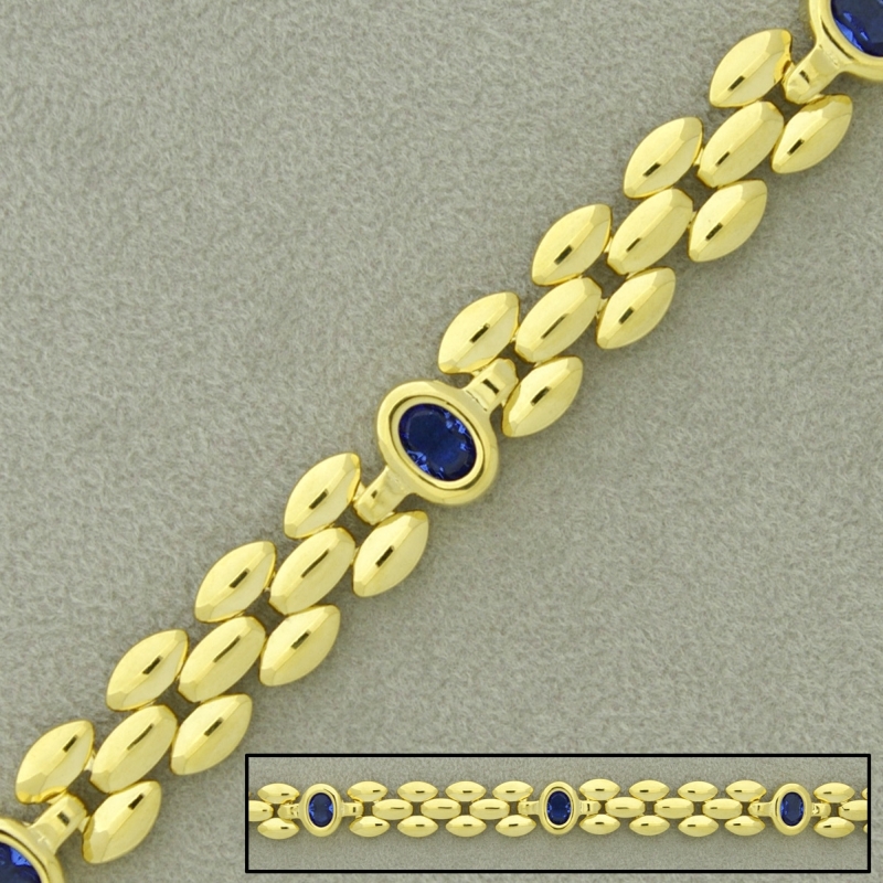 Cadena de latón cartier ancho 8mm