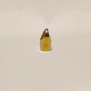 Terminal redondo abierto. Interior Ø 2,5mm. Con 14K OR" grabado."