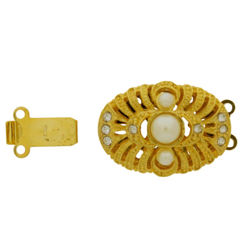 Cierre de collar 16,5x26mm 2 vías con símiles