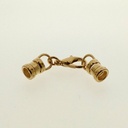 Cierre mosquetón 12mm + 2 terminales para cordón Ø 4mm