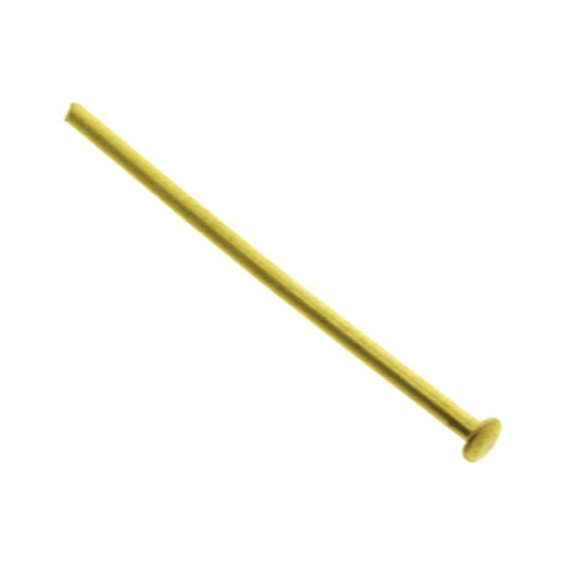 Barra de latón 40x1,6mm con cabeza plana