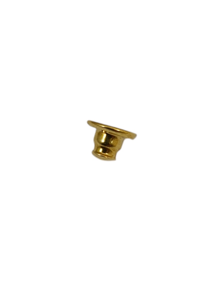 Presión tipo copa de latón 7x10mm para espigón de Ø0,9mm