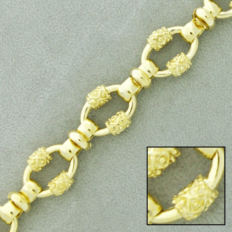 Large link brass chain width 13mm