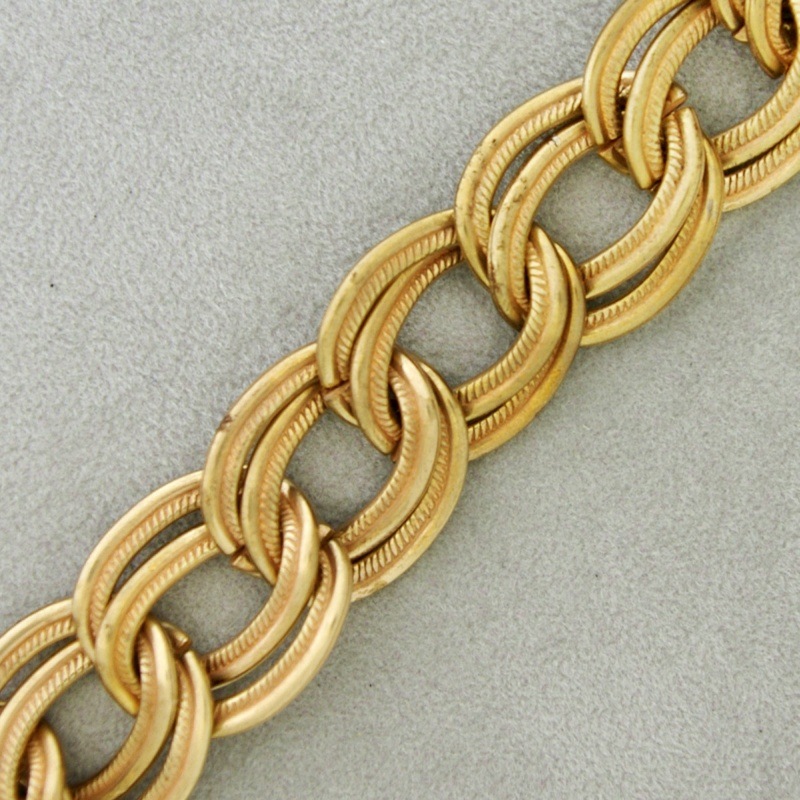 Double curb steel chain width 18,1mm