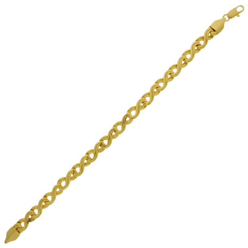 Bracelet 19cms de laiton largeur 6,7mm