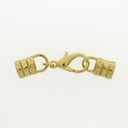 Set lobster clasp 18mm + 2 ends for cord Ø 6mm