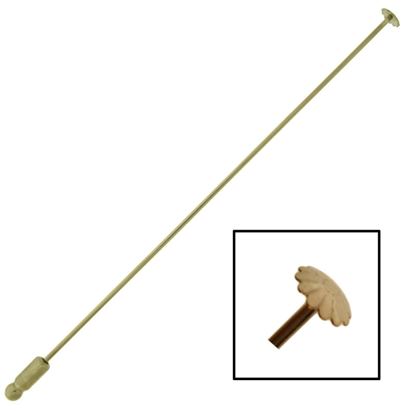 Agujón 120mm x Ø1,2mm con cabeza flor Ø 5,75mm + protector pincho