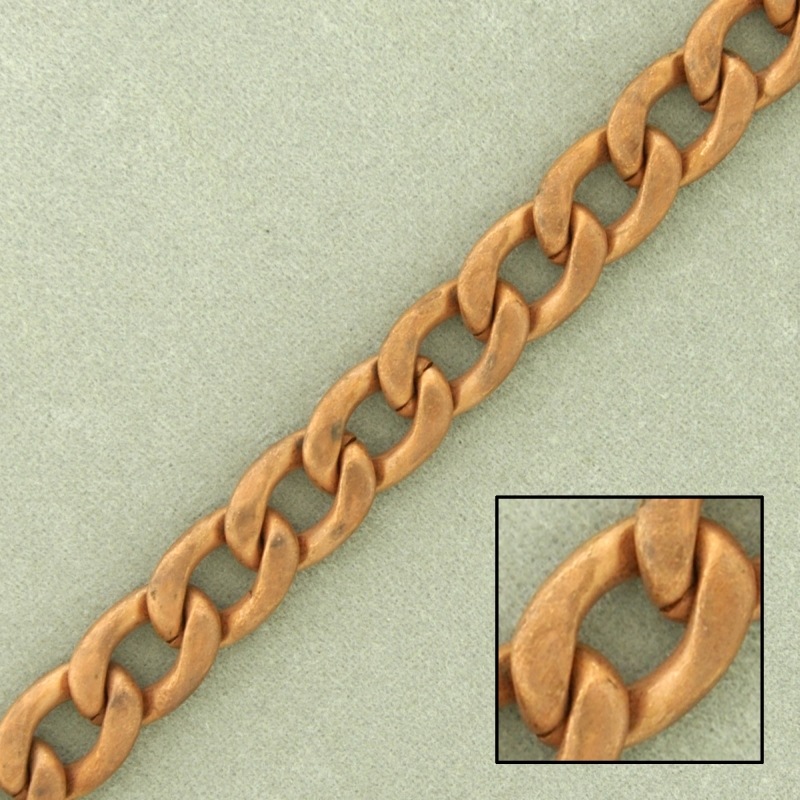 Cadena de hierro barbada laminada ancho 7,9mm