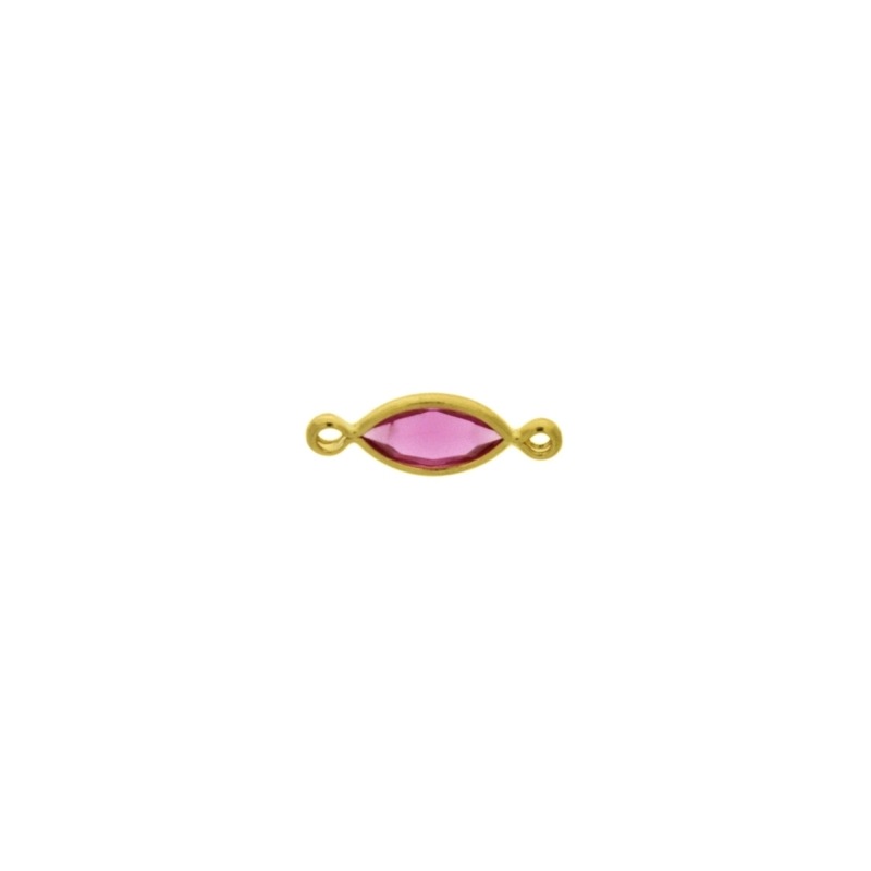 Intercalaire navette 10x5mm couleur rose