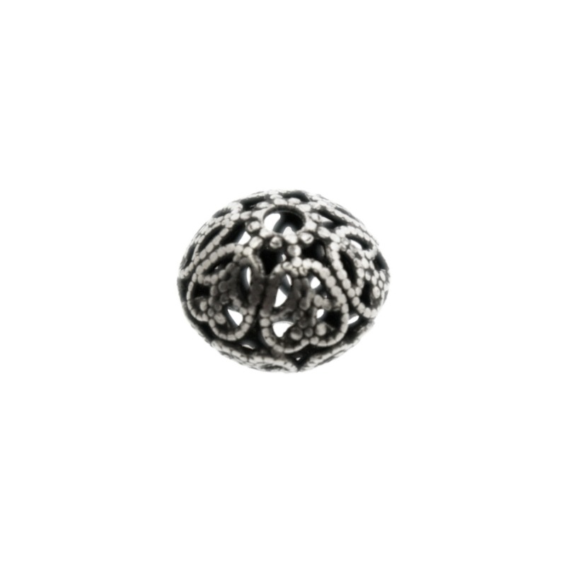 Entrepieza filigrana 14x7,5mm. Agujero Ø 1,5mm