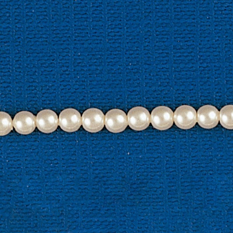 Round pearl Ø 3,5mm 2 holes. Aurora borealis colour.
