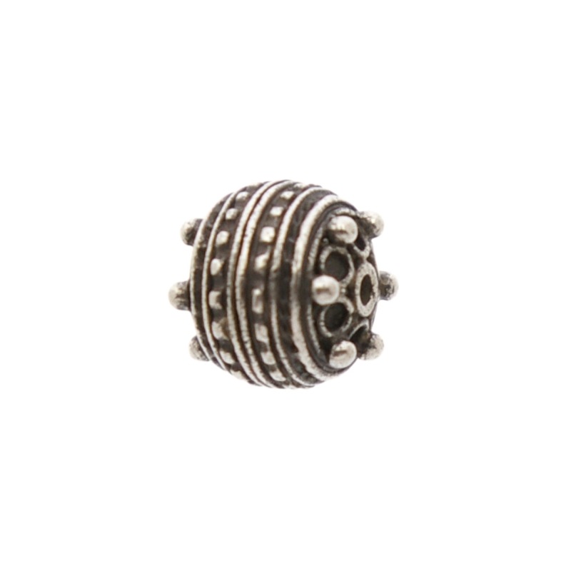 [126250000] Brass metal bead 10x11mm. Hole Ø 1,5mm