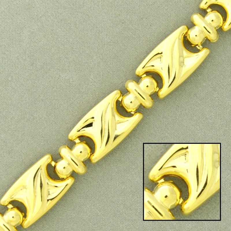 Cadena de latón ancho 9,5mm