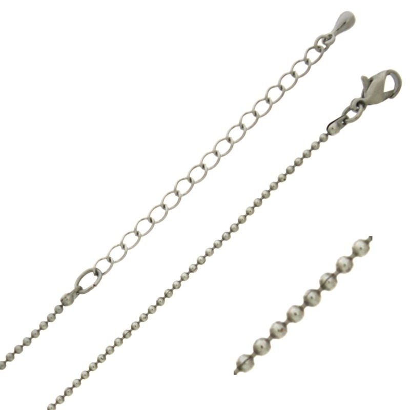 [542480000] Gargantilla longitud 47cms regulable. Cadena de latón ancho 1,5mm.