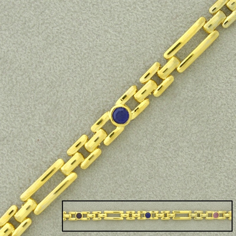 Cadena de latón cartier ancho 5,5mm