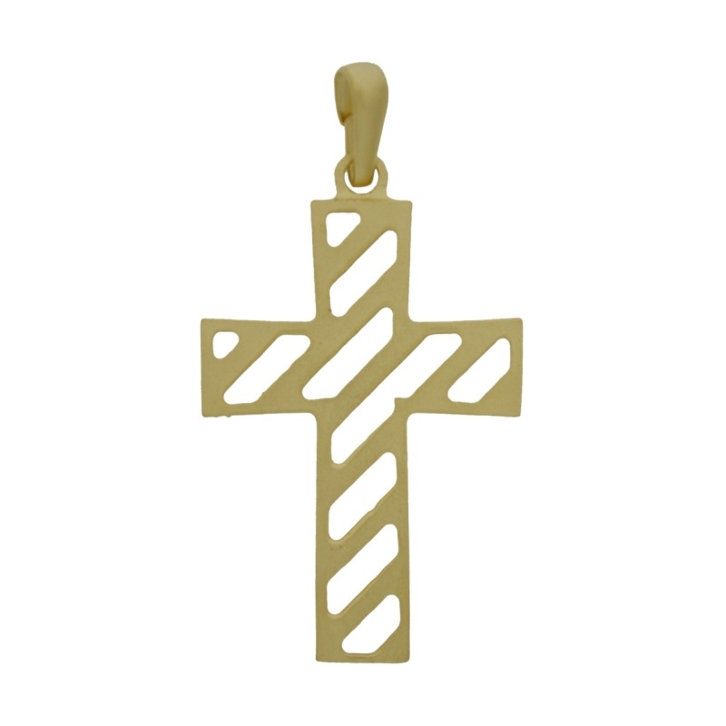 Pendentif croix 46x25mm avec bélià¨re