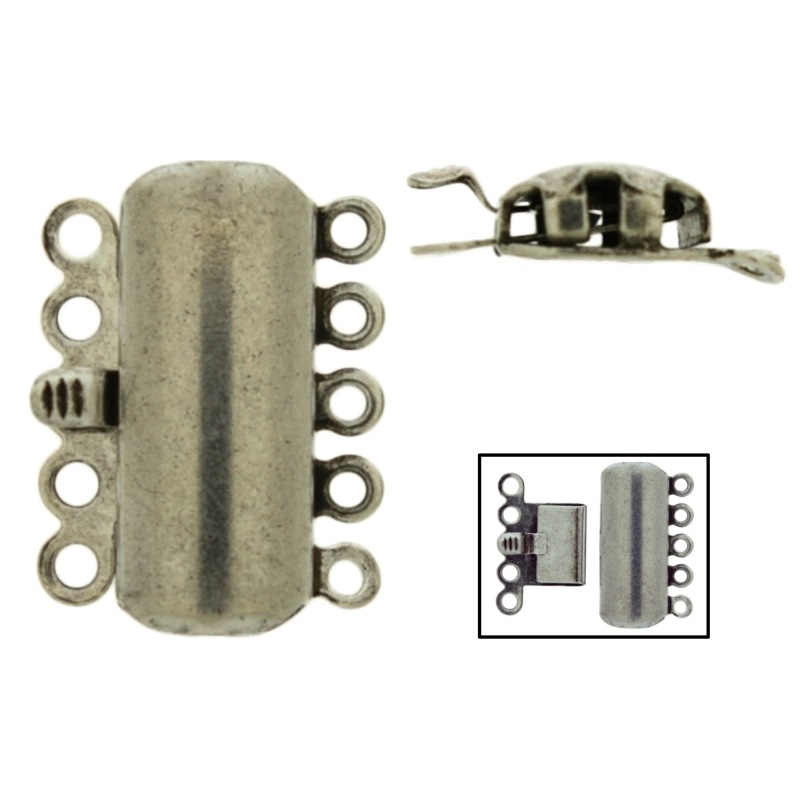Fermoir de collier 5 rangs 20x15mm