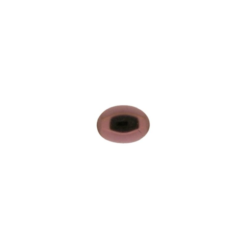 Piedra cabuchón oval 5x7mm base plana color amatista