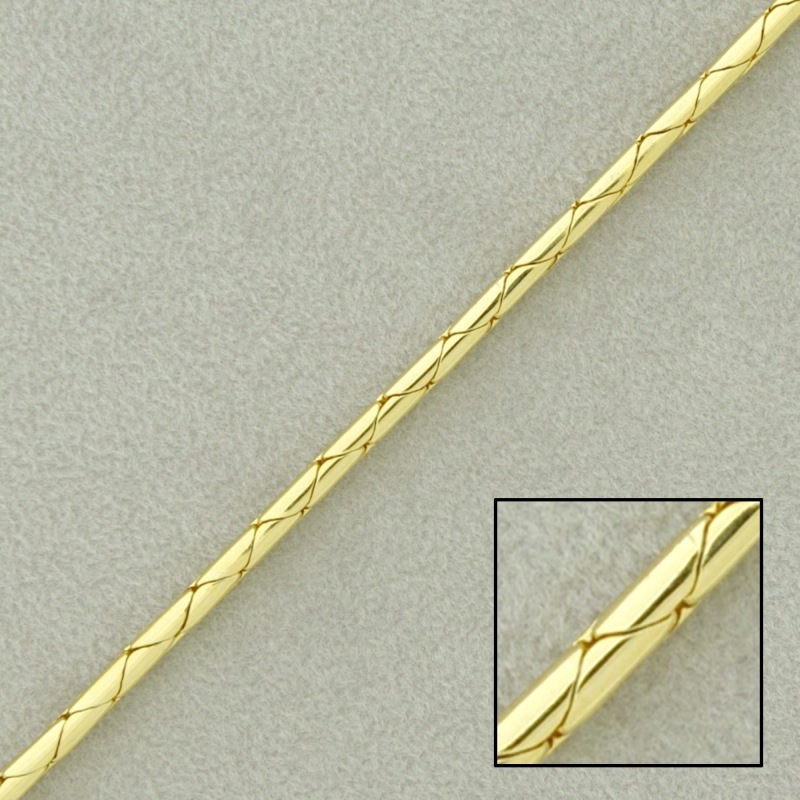 Cobra brass chain Ø 2mm