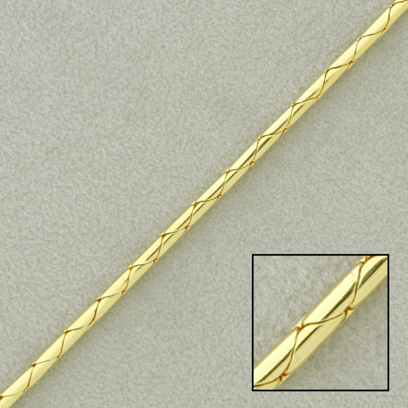 Cobra brass chain Ø 2mm