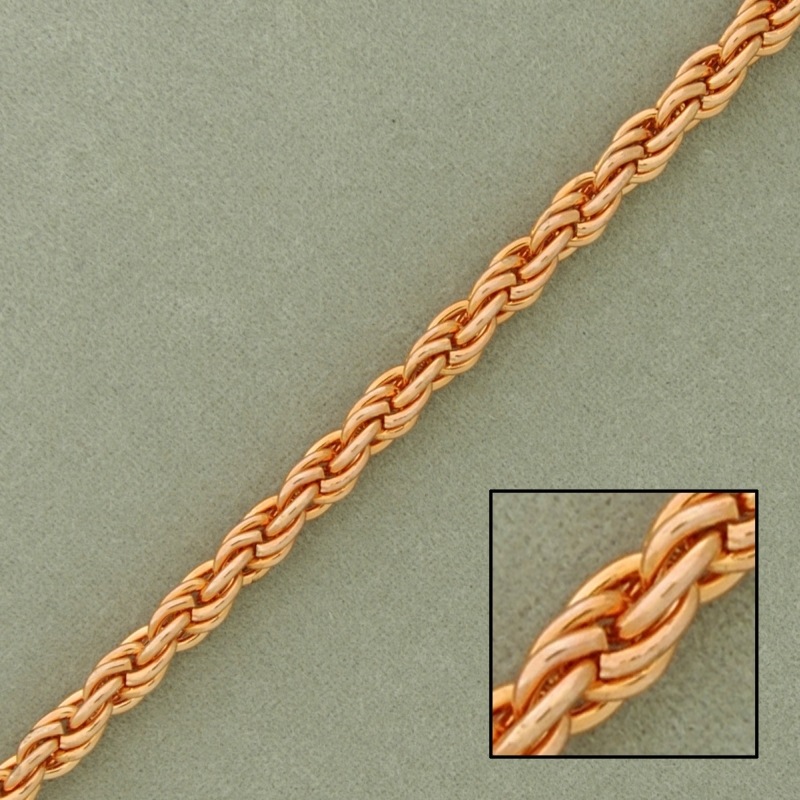 Cadena de hierro cordón ancho 4mm