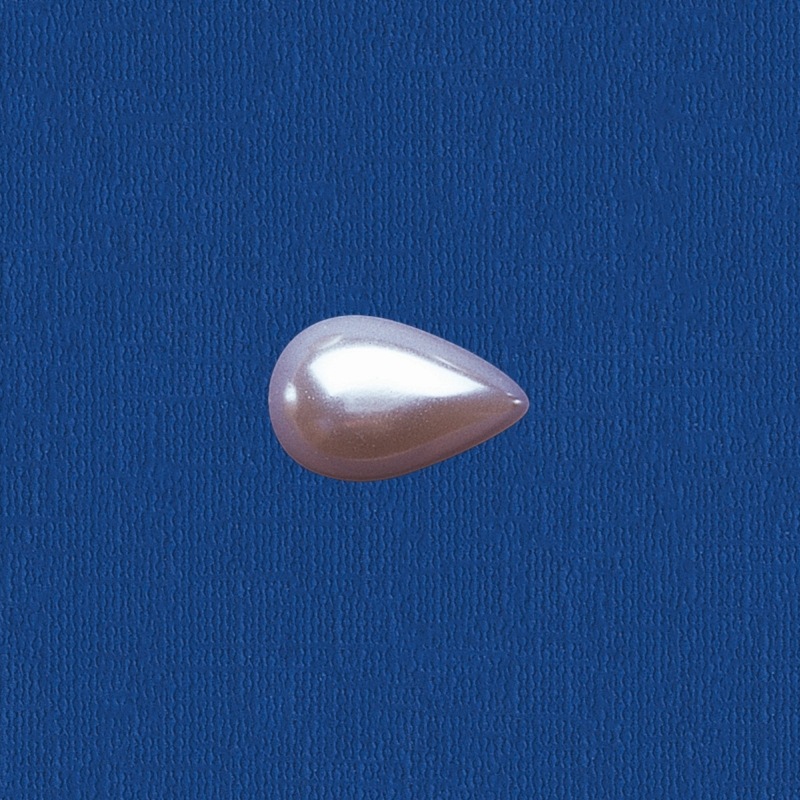 Perle larme à  fond de plat 22x14mm