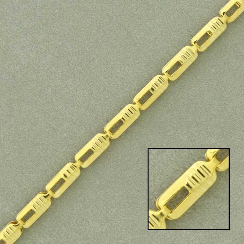 Chaîne en laiton largeur 3,6mm