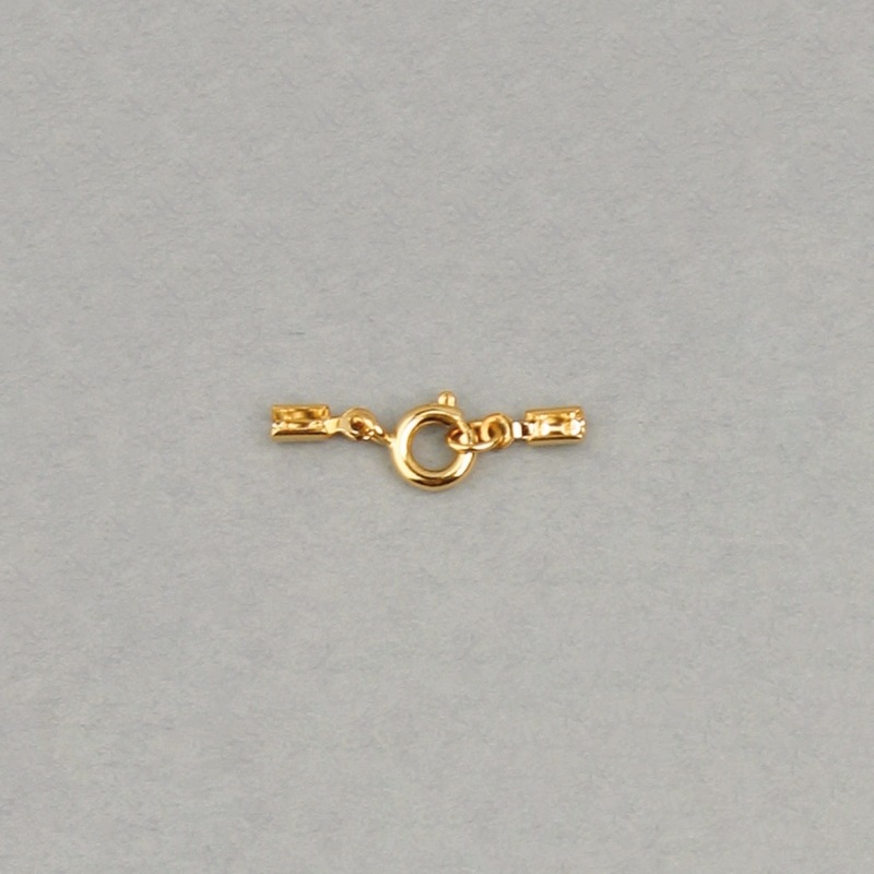 Set spring clasp Ø 6mm + 2 ends to Ø 1,2mm wire