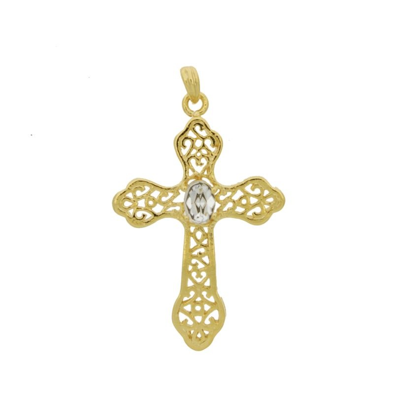 [123220000] Colgante cruz 47x29mm con portacolgante