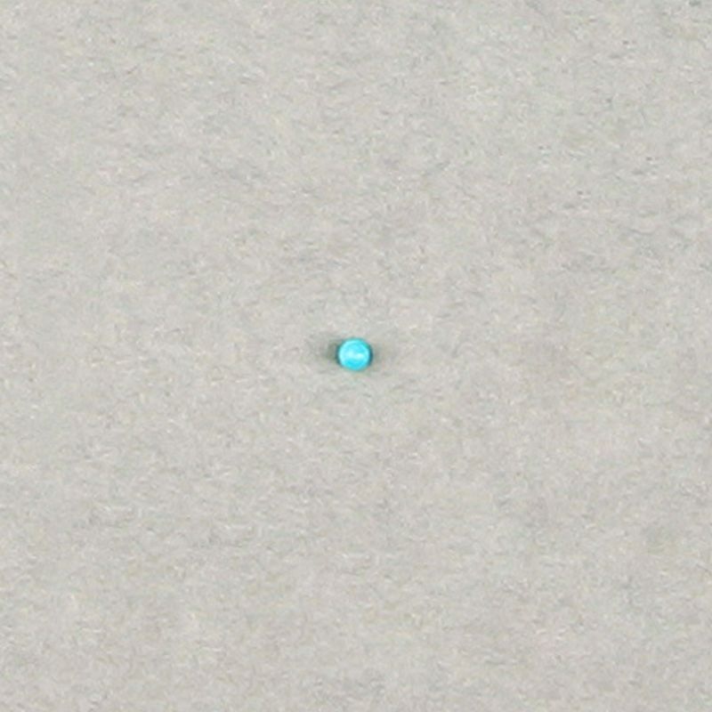 Boule de plastique Ø 1,5mm couleur turquoise