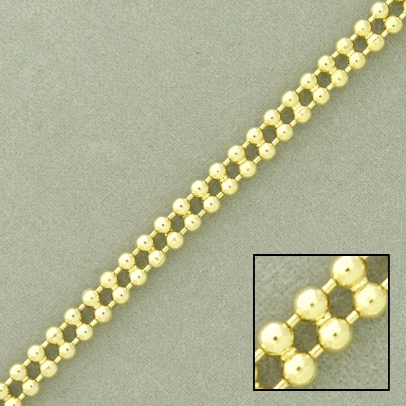 Chaîne de boules en laiton largeur 4,7mm