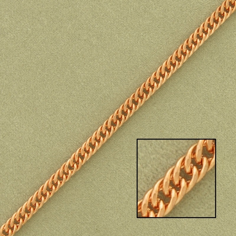 Cadena de hierro barbada doble ancho 3,1mm
