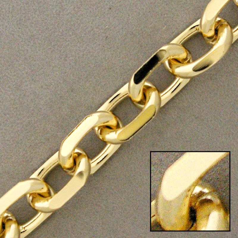 Anchor brass chain width 13,8mm