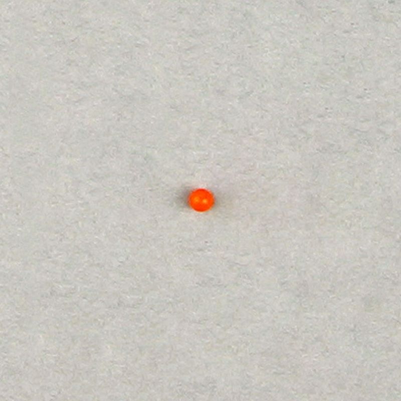 Bola plástico Ø 2mm color naranja