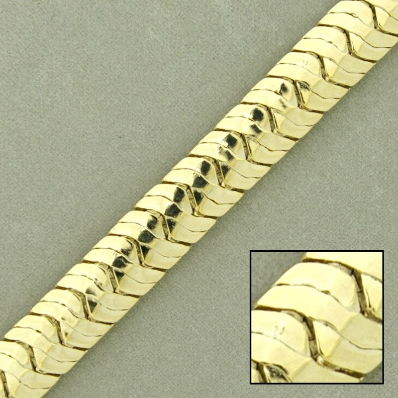 Cadena de latón plana ancho 8,8mm