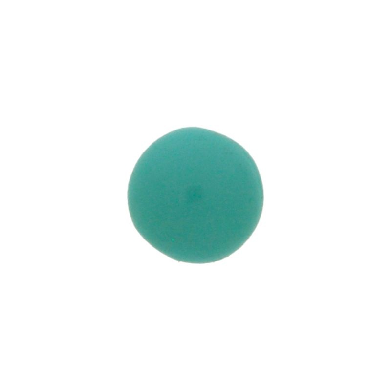 Piedra cabuchón Ø10mm base plana color turquesa