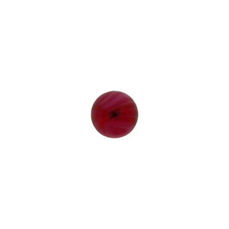 Stone cabochon Ø6mm flat base ruby colour
