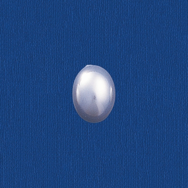 Perla ovalada base plana 6x8mm