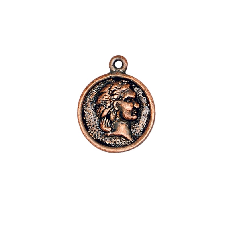 Coin pendant 21x16mm