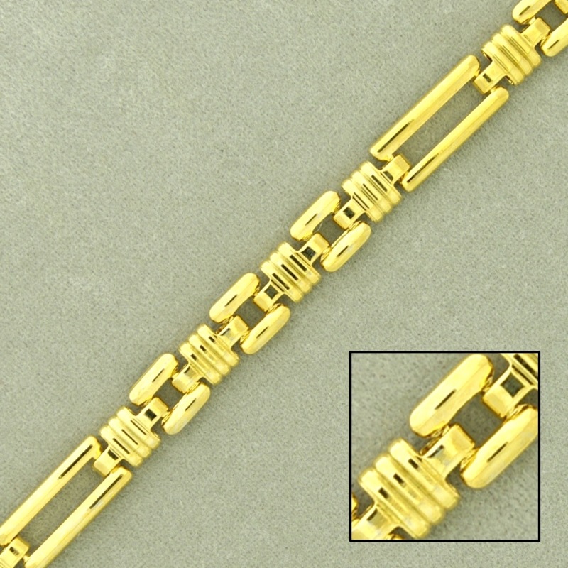 Cadena de latón cartier ancho 5,4mm