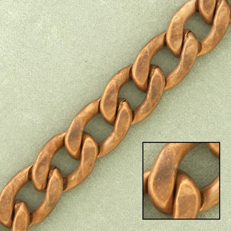 Cadena de hierro barbada laminada ancho 12mm