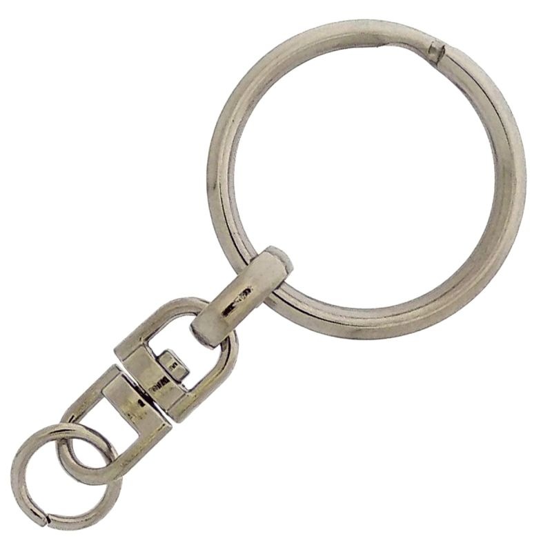 Keyring with swivel. Outside Ø28mm. With jump ring ref. 320760000