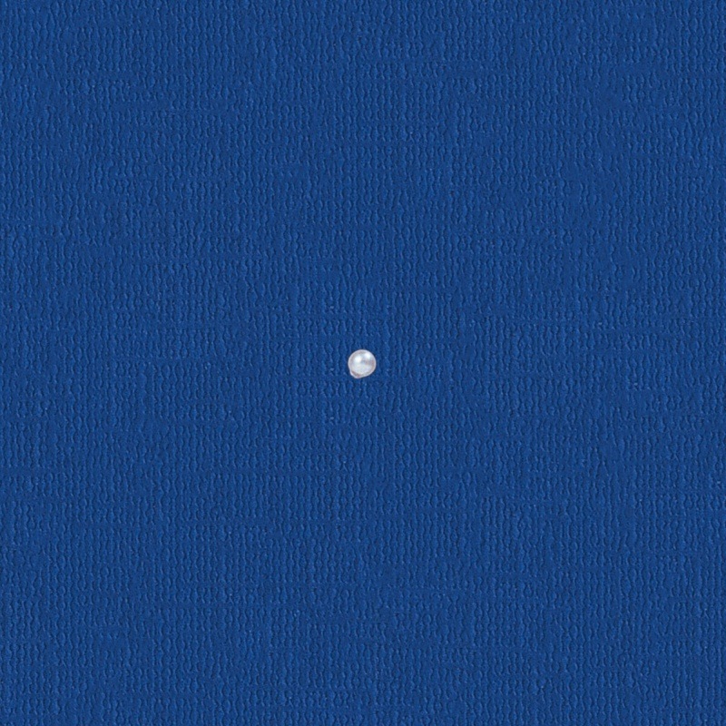 Perla de plástico redonda Ø 1,5mm. Sin agujero. Color blanco.