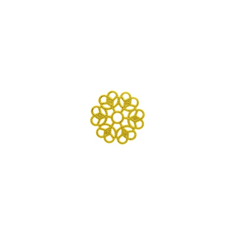 Pendentif filigree rond Ø15mm