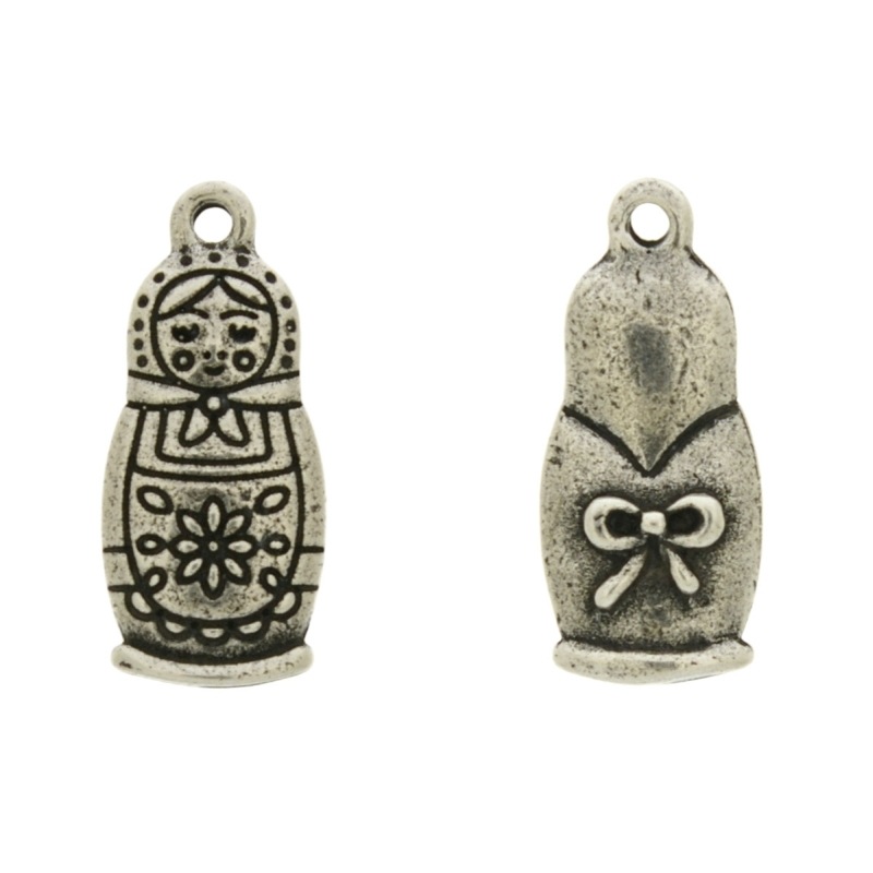 Matryoshka doll pendant 27x12mm