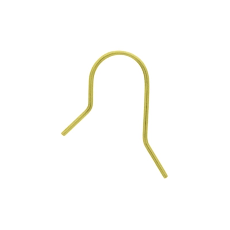 Fish hook earring 17x15mm.